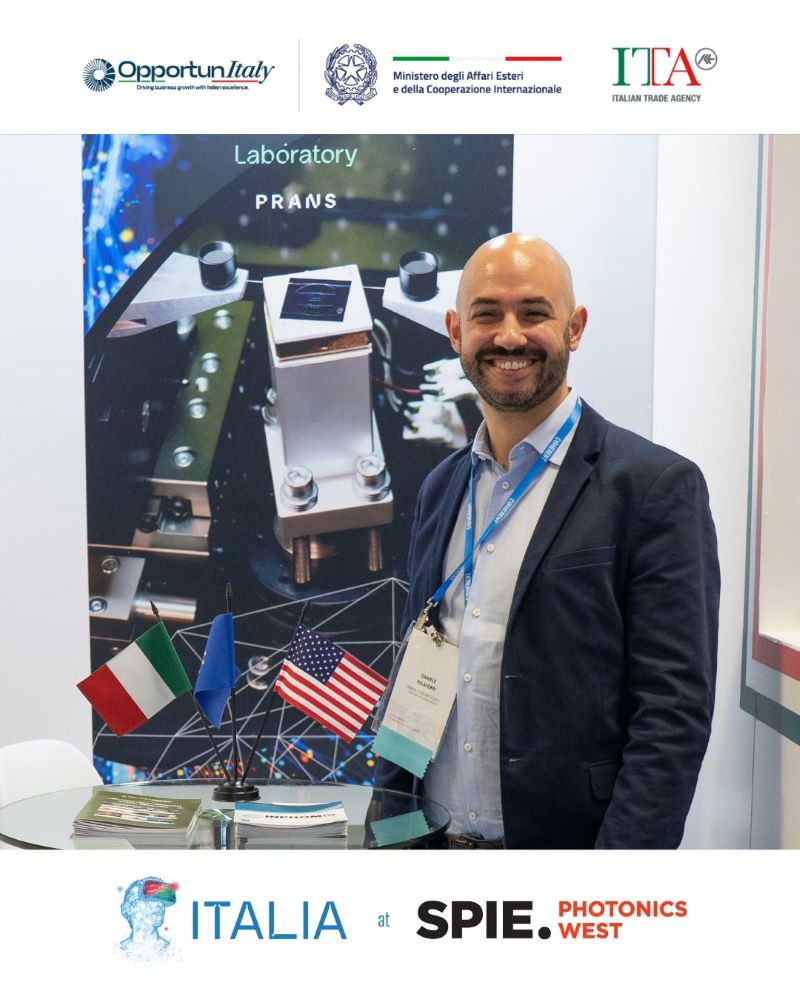 PhotonicWest8 Daniele Palaferri senior expert in GEM at Photonic West San Francisco